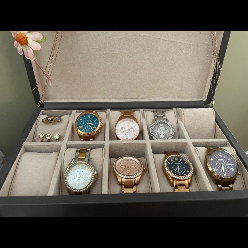 Leather Watch And Jewelry Box 125$